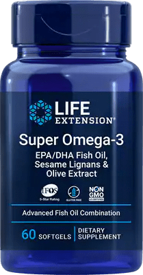 Super Omega-3 EPA/DHA Fish Oil, Sesame Lignans & Olive Extract